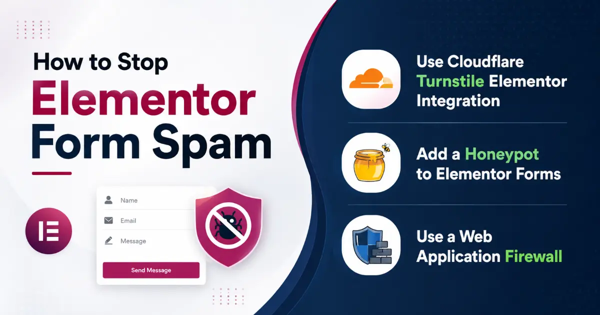 how to stop elementor form spam